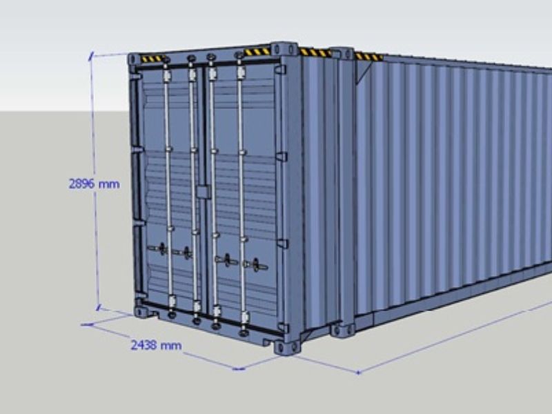 Chieu cao xe container - kích thước phổ biến của một vài hãng xe container hiện nay