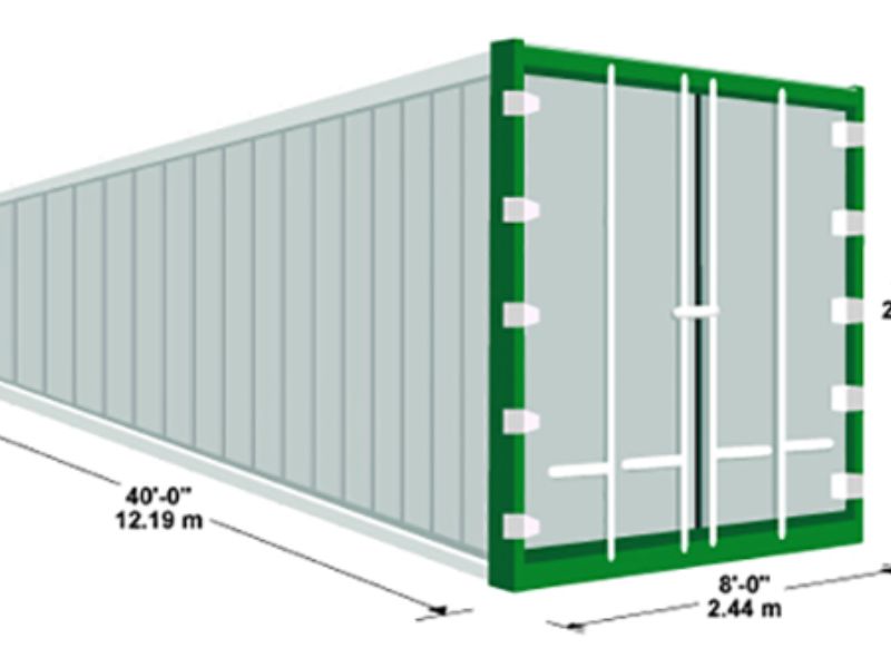 Chieu cao xe container 2 - chiều cao xe container hiện nay có quy định như thế nào?